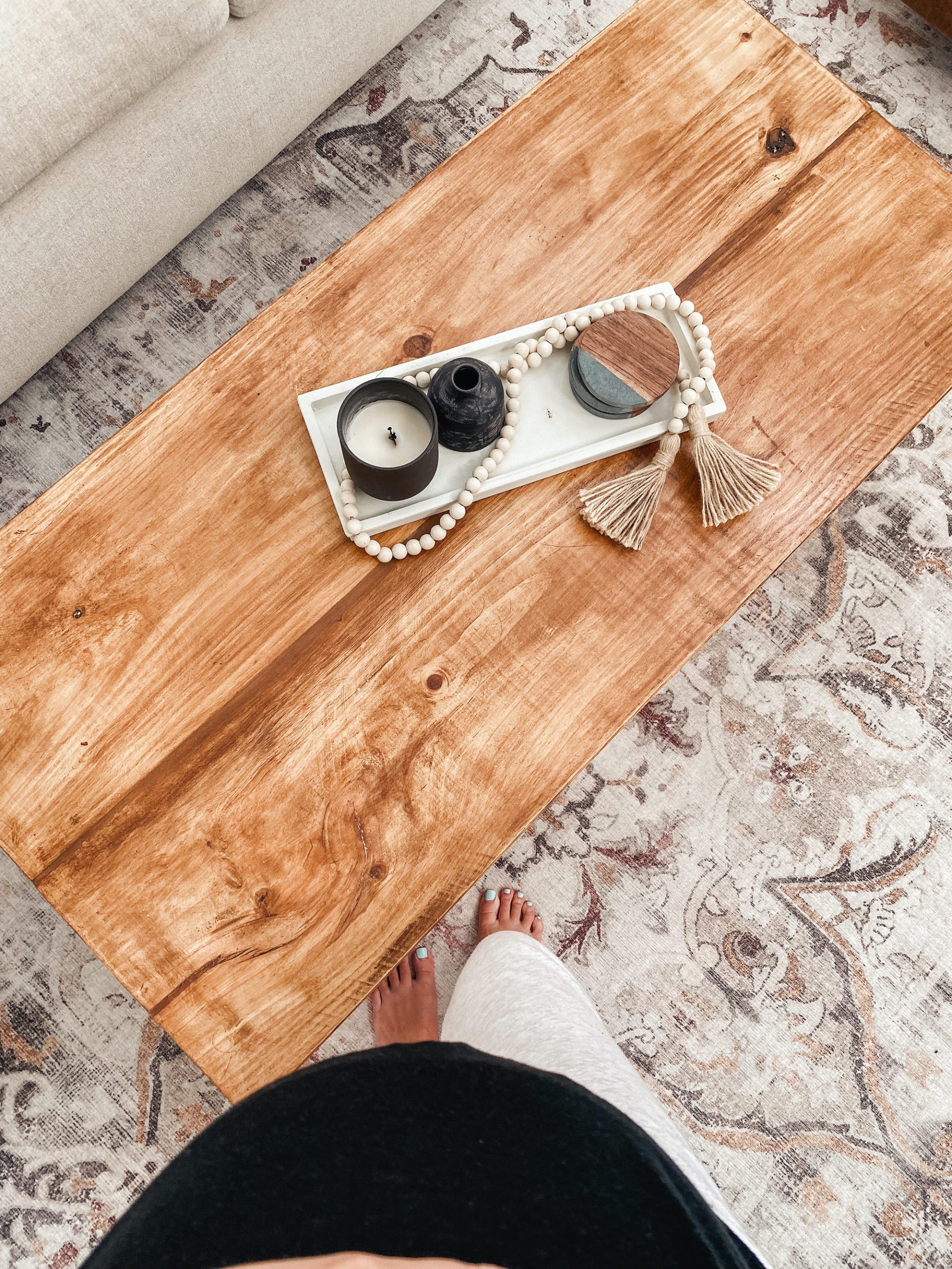 DIY Pottery Barn Coffee Table Dupe Bre Pickett